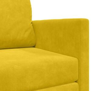 Sofa bed Å»Ã³Åty sÅonecznik 124 x 204 x 61 cm aksamit