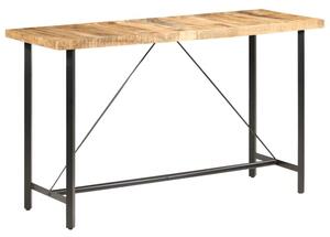 Stolik barowy, 180x70x107 cm, surowe drewno mango