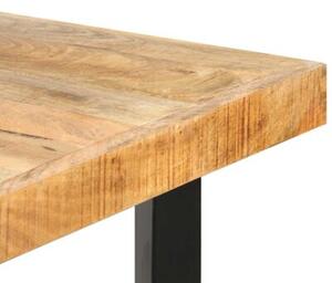 Stolik barowy, 180x70x107 cm, surowe drewno mango