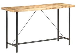 Stolik barowy, 180x70x107 cm, surowe drewno mango