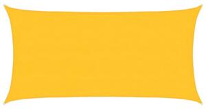 Żagiel przeciwsłoneczny, 160 g/m², żółty, 4x7 m, hdpe