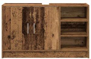 Szafka Łazienkowa z półką stare drewno 90 x 29 x 55 cm