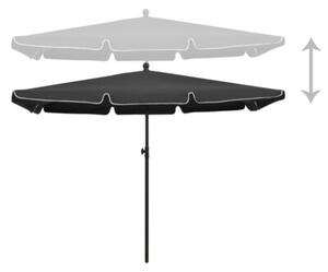 Parasol ogrodowy na słupku, 210x140 cm, antracytowy