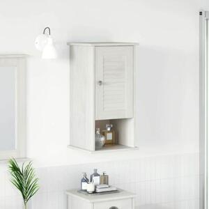 Szafka Łazienkowa vigo z litego drewna mango i sosny, nowoczesny design, 3 półki, biała