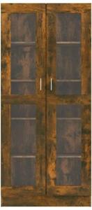 Witryna, przydymiony dąb, 82,5x30,5x185 cm