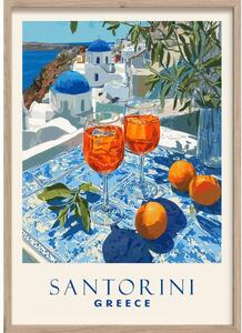 Obraz drukowany z ramą w zestawie 50x70 cm Santorini – Styler