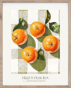 Obraz drukowany z ramą w zestawie 40x50 cm Mandarines – Styler