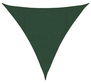 Żagiel przeciwsłoneczny, 160 g/m², ciemnozielony, 4,5x4,5x4,5 m
