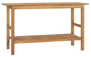 Szafka łazienkowa pod umywalkę, lite drewno tekowe, 132x45x75cm
