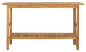 Szafka łazienkowa pod umywalkę, lite drewno tekowe, 132x45x75cm