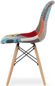 Tapicerowane krzesło kuchenne patchwork - Romero 3X