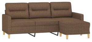 Sofa 3-osobowa z podnÃ³Å¼kiem, brÄ zowy, 180 cm, tkaninÄ