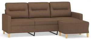 Sofa 3-osobowa z podnÃ³Å¼kiem, brÄ zowy, 180 cm, tkaninÄ