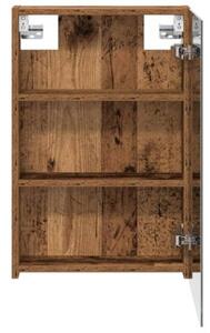 Szafka z lustrem do łazienki stare drewno 40 x 10,5 x 60,5 cm