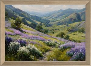 Obraz drukowany z ramą w zestawie 75x56 cm Violet Hills – Styler