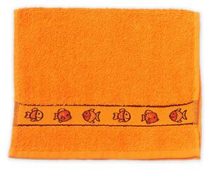 Ręcznik dziecięcy KIDS pomarańczowy 30x50 cm