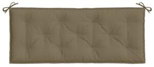 Poduszka na ławkę ogrodową, melanż taupe, 120x50x7 cm