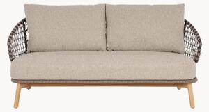 Sofa ogrodowa z drewna tekowego Eularia (3-osobowa)