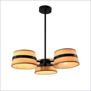 Czarna lampa sufitowa z 3 kloszami - M075 K0-A49