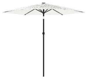 Parasol ogrodowy na stalowym słupku, biały, 268x268x226 cm