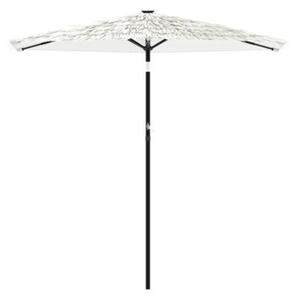Parasol ogrodowy na stalowym słupku, biały, 268x268x226 cm
