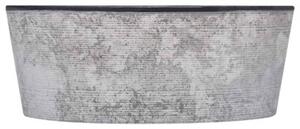 Umywalka, czarna, Ø40x15 cm, marmurowa