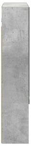 Szafka z lustrem do łazienki betonowy szary 60 x 14.5 x 70 cm