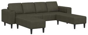 Nowoczesna zielona sofa do salonu z poduszkami relaksacyjnymi