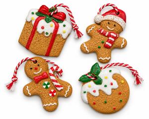 Zestaw 4 szt. ozdób świątecznych COOKIE CHRISTMAS 6 cm