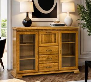 Komoda, komoda do sypialni, komoda do salonu, biblioteczka CLASSIC 2D3S1B II szer. 165 cm