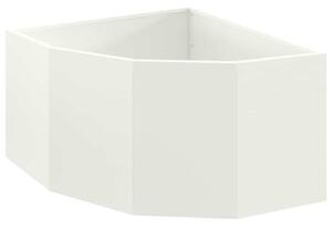 Doniczka Różnorożna Biały 60 x 60 x 35 cm Stal