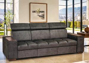 Sofa Cleo I Relax z Barkiem, USB, Półkami i Funkcją Spania
