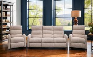 Zestaw MELVO Sofa + 2x Fotel z funkcją Manualną