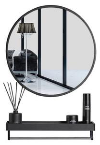 Lustro z pÃ³ÅkÄ MUFART 15099 Årednica 80 cm Czarny