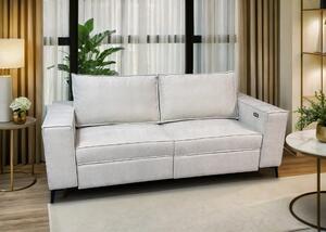 Kanapa Charlotte 2 osobowa, sofa do salonu, biura w nowoczesnym stylu 2x funkcja relax 205/90 cm