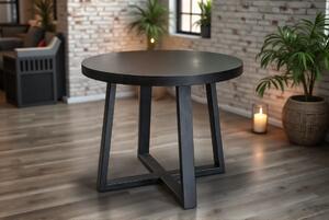 Stół Wj971 black fi100 + 2x wkładki 50 cm