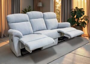 Sofa Monaco tkanina Premium 3 osobowa z 2 x relax manualny