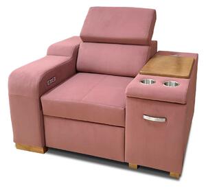 Fotel Rose 1 z relaxem elektrycznym oraz barkiem 120/100 cm