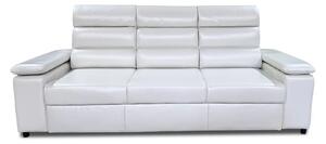 Sofa Oreo 3 osobowa skóra Perlato z funkcją spania