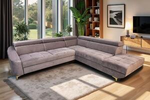 Narożnik rozkładany Lizzi 2 z zagłówkami, 270/280 cm – wygodna kanapa narożna z funkcją spania