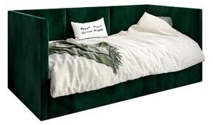 Zielone tapicerowane łóżko z pojemnikiem Sorento 5X - 3 rozmiary