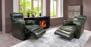 Fotel bujany Monaco RELAX manualny skóra naturalna 100% ze sterowaniem manualnym