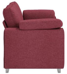 Sofa czerwone wino 180 x 77 x 82 cm tkanina