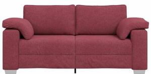 Sofa czerwone wino 180 x 77 x 82 cm tkanina