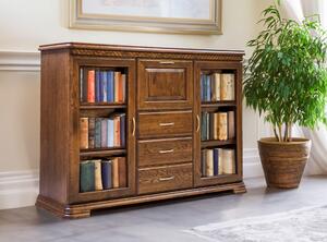 Komoda, komoda do sypialni, komoda do salonu, biblioteczka CLASSIC 2D3S1B II szer. 165 cm