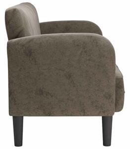 Sofa dwuosobowa ciemnoszara 110 cm sztuczna skÃ³ra
