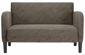Sofa dwuosobowa ciemnoszara 110 cm sztuczna skÃ³ra