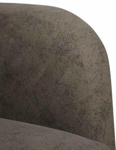 Sofa dwuosobowa ciemnoszara 110 cm sztuczna skÃ³ra