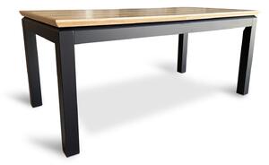 Stół rozkładany, stół drewniany 160/90 + 40 cm PABLO w stylu LOFT