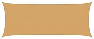 Żagiel przeciwsłoneczny, 160 g/m², piaskowy, 2x4,5 m, hdpe
